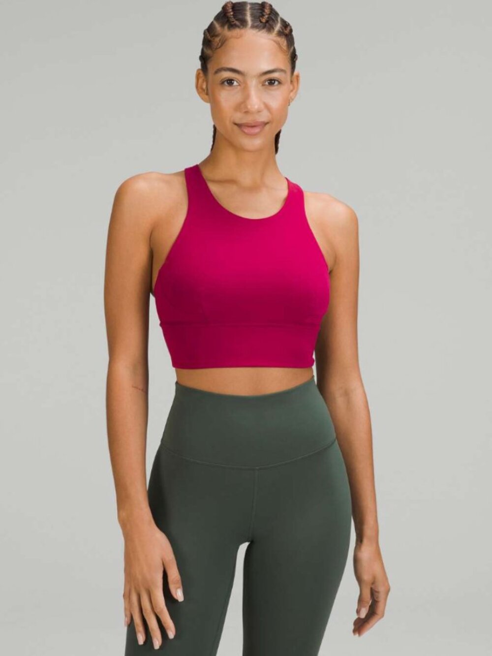 Lululemon Wunder Train Longline Bra.  Pomegranate.  Sz 4